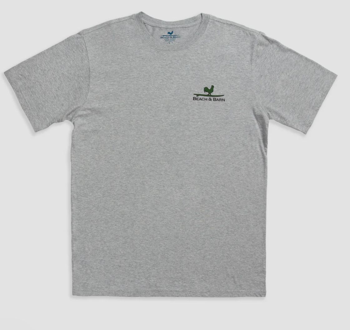 Beach and Barn Surfing Rooster Camo Tee Shirt