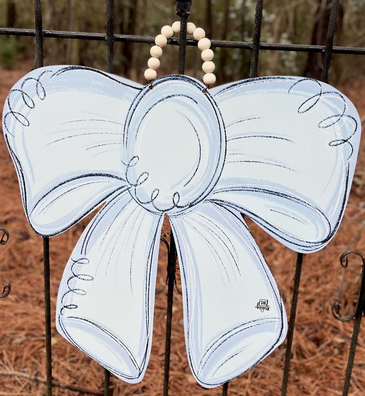 DK Designs Large Blue Bow Hanger
