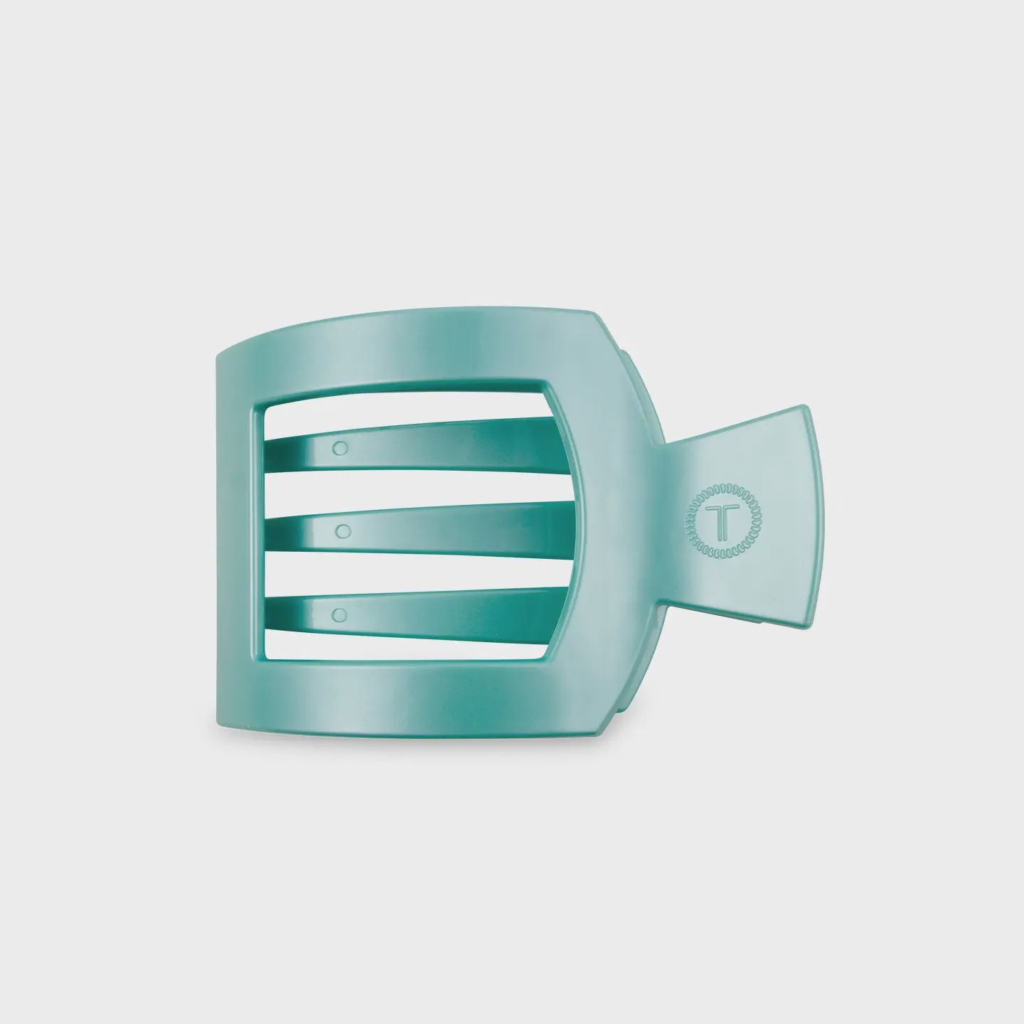 Teleties Totally Turquoise Medium Square Flat Hair Clip