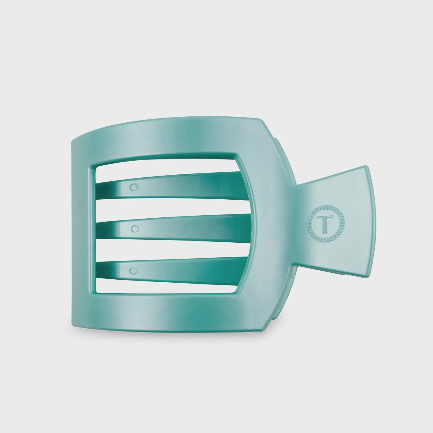 Teleties Totally Turquoise Large Square Flat Hair Clip