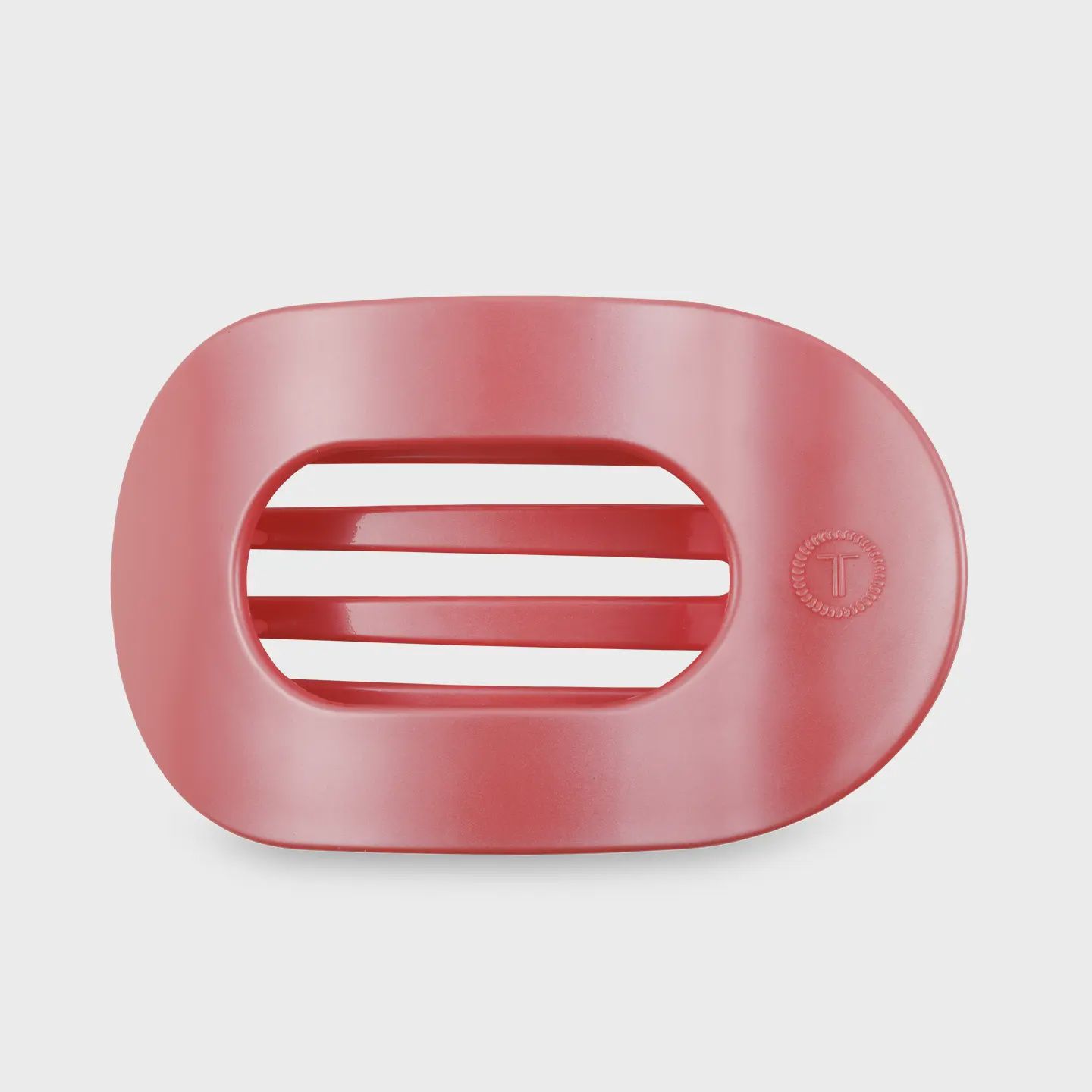 Teleties  Calming Coral Large Round Flat Hair Clip