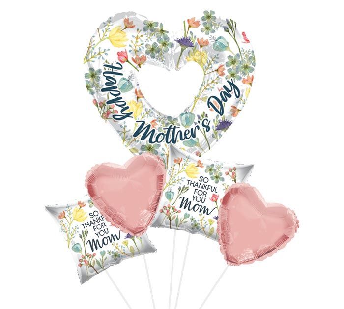Country Floral Happy Mother&#39;s Day Balloon Bouquet