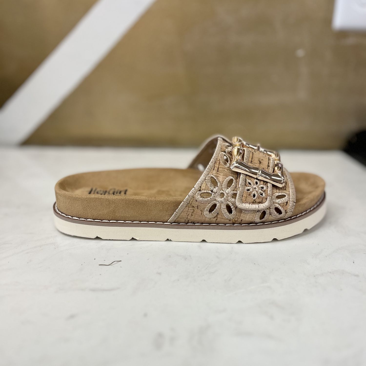 HeyGirl by Corkys Slid In My DM Sandal- Cork