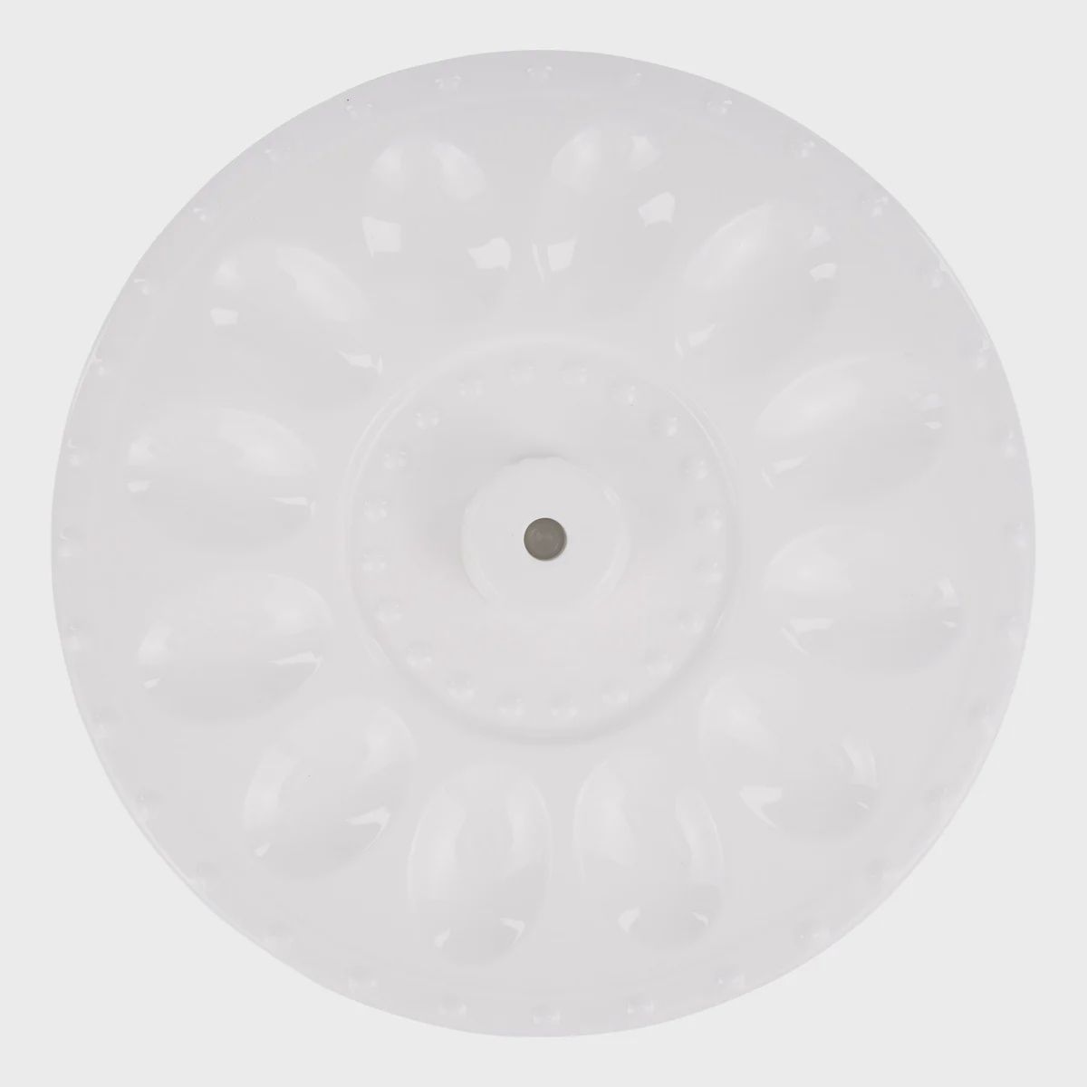 Glory Haus White Egg Plate