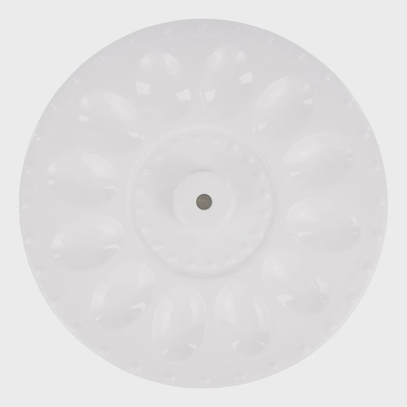 Glory Haus White Egg Plate