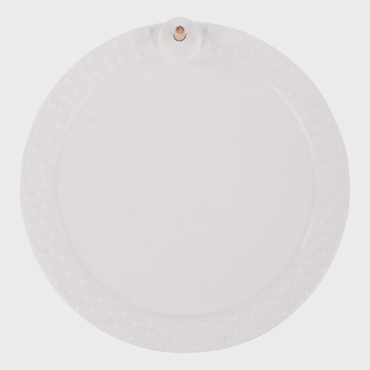 Glory Haus White Round Platter