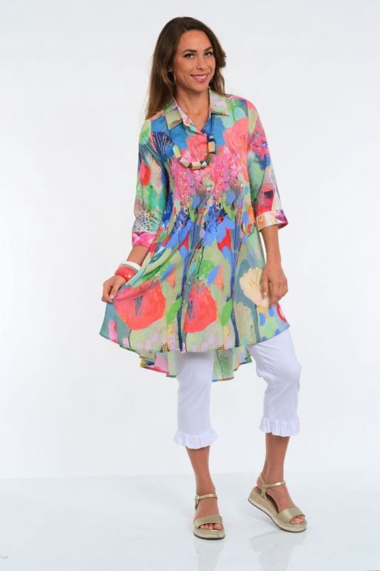 Lior Floral Celebration Long Sleeve Swing Shirt