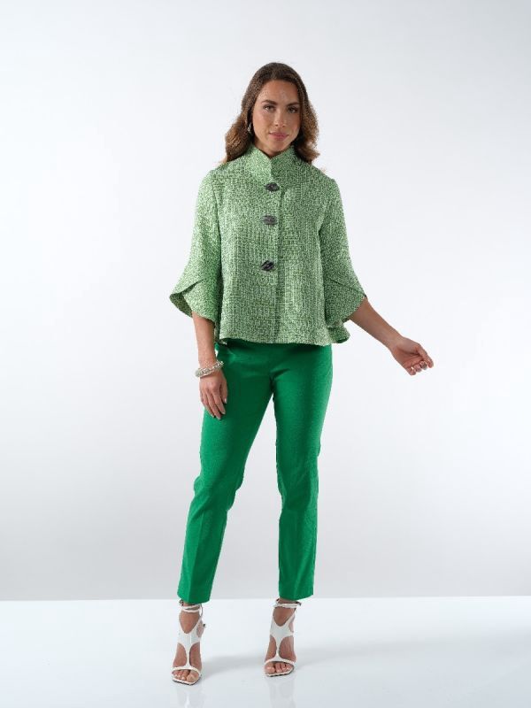 Lior Sasha Kelly Green Skinny Leg Ankle Pant