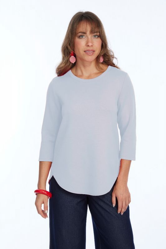 Lior Zofi White Round Neck Top