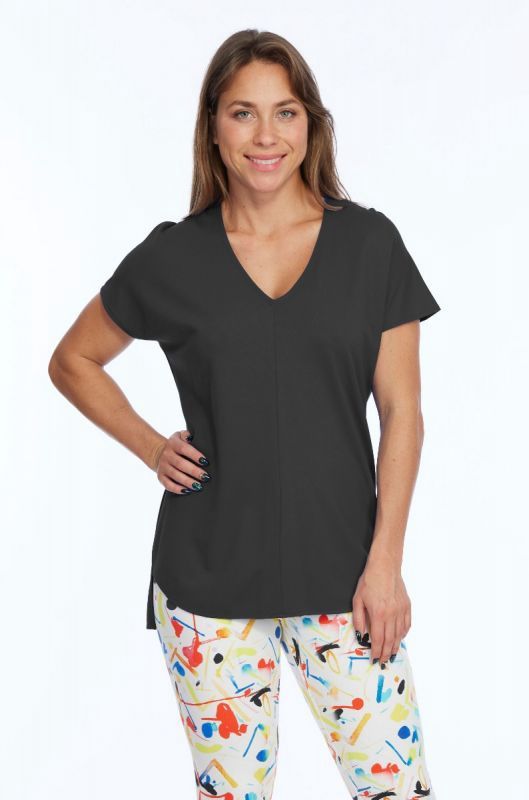 Lior Zoe Black Short Sleeve Top