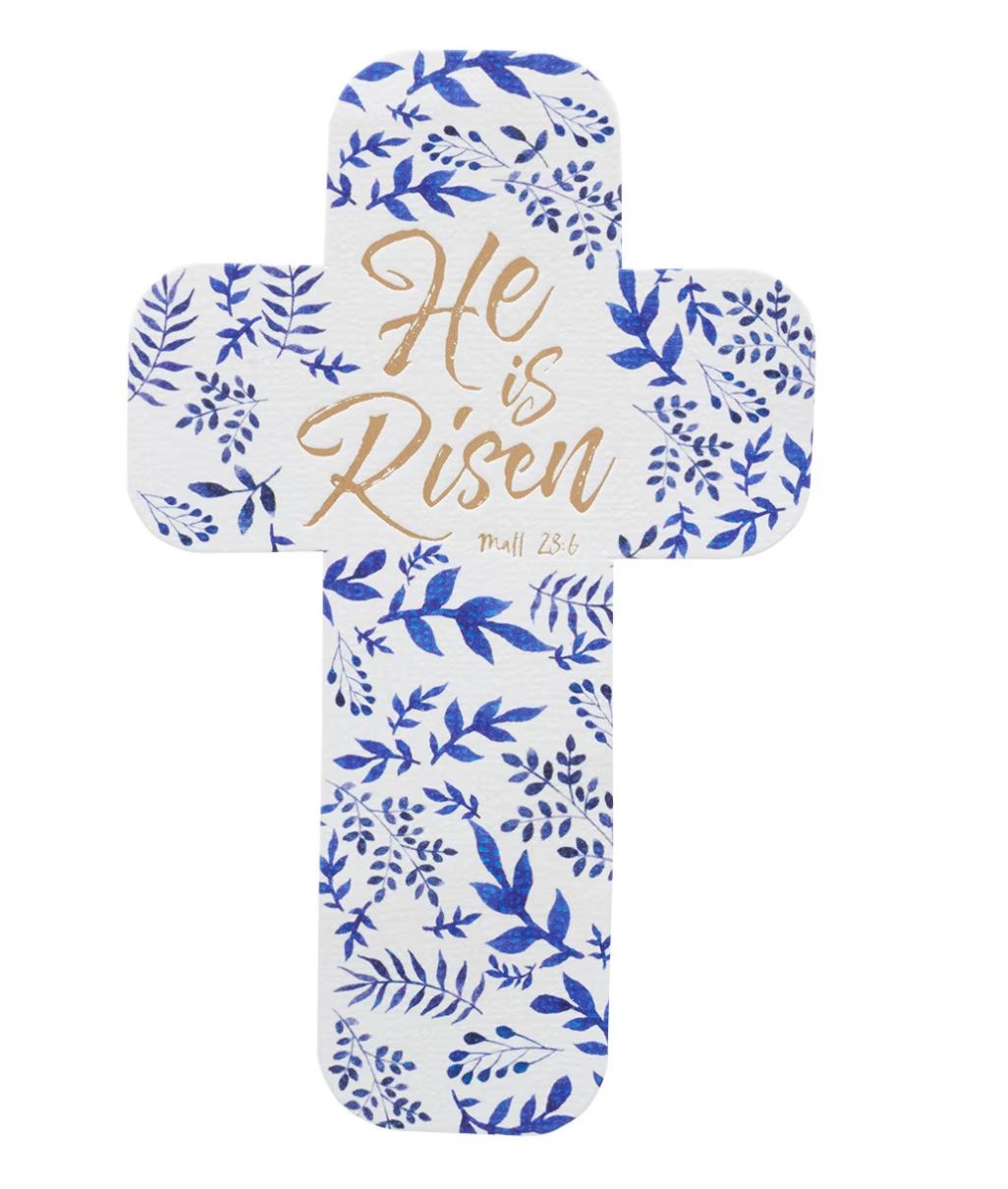 Christian Art Gifts He is Risen Cross Bookmark Set - Matthew 28:6