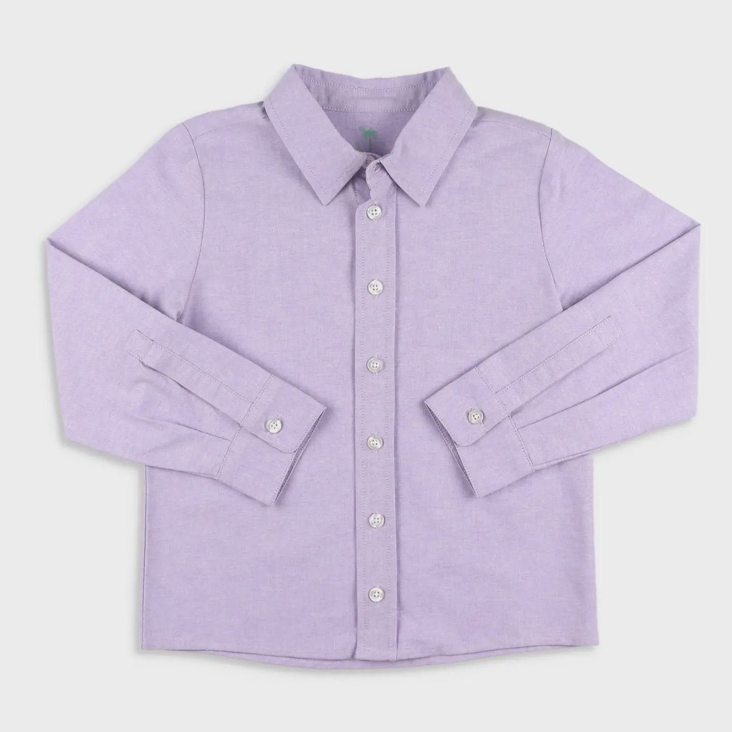 Shrimp &amp; Grits Boys Oxford Button Down - Lavender Haze