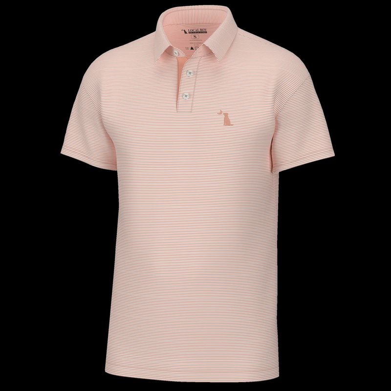 Local Boy Outfitters Palms Polo - Peach/White