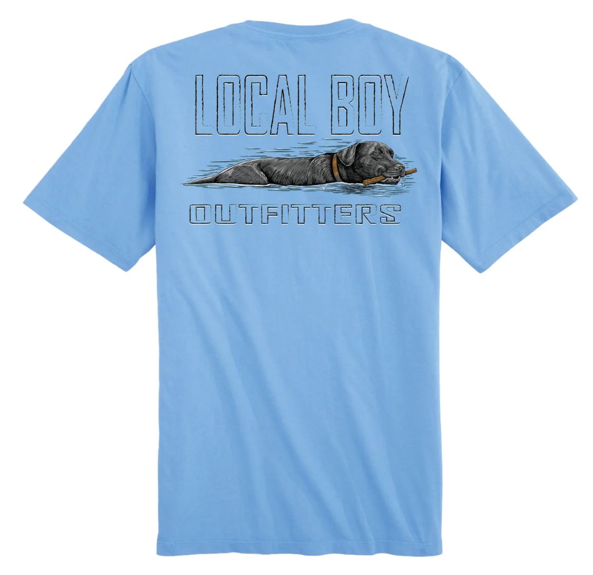 Local Boy Youth Fetch Black Lab T-Shirt
