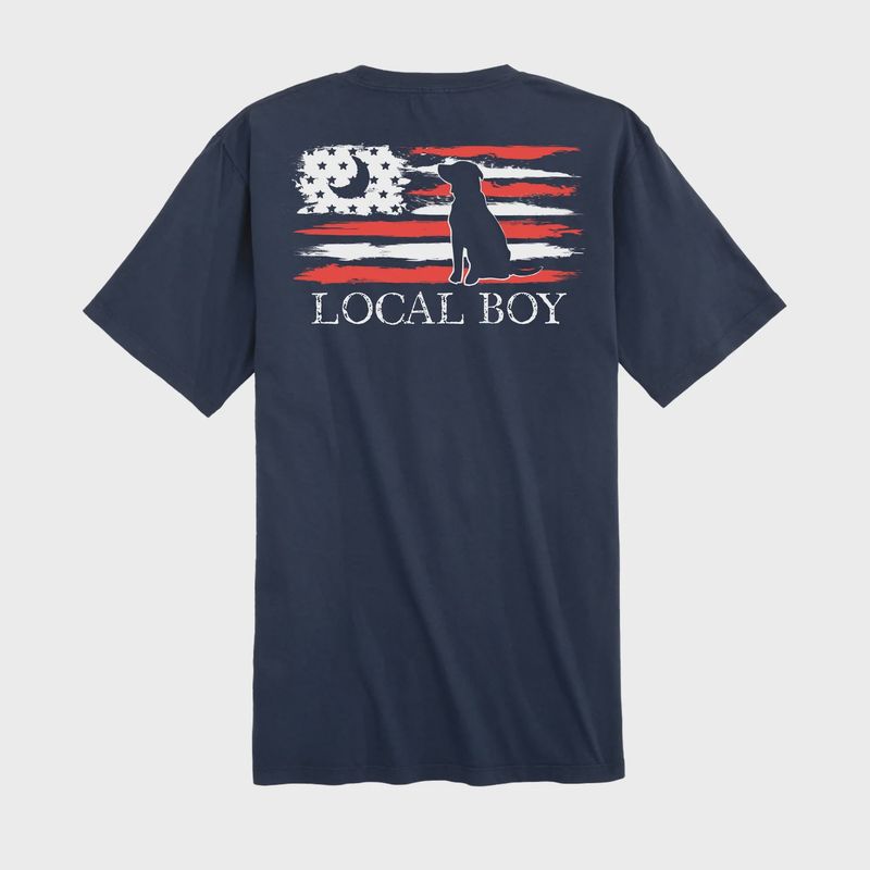 Local Boy Outfitters China Blue Painted USA T-Shirt
