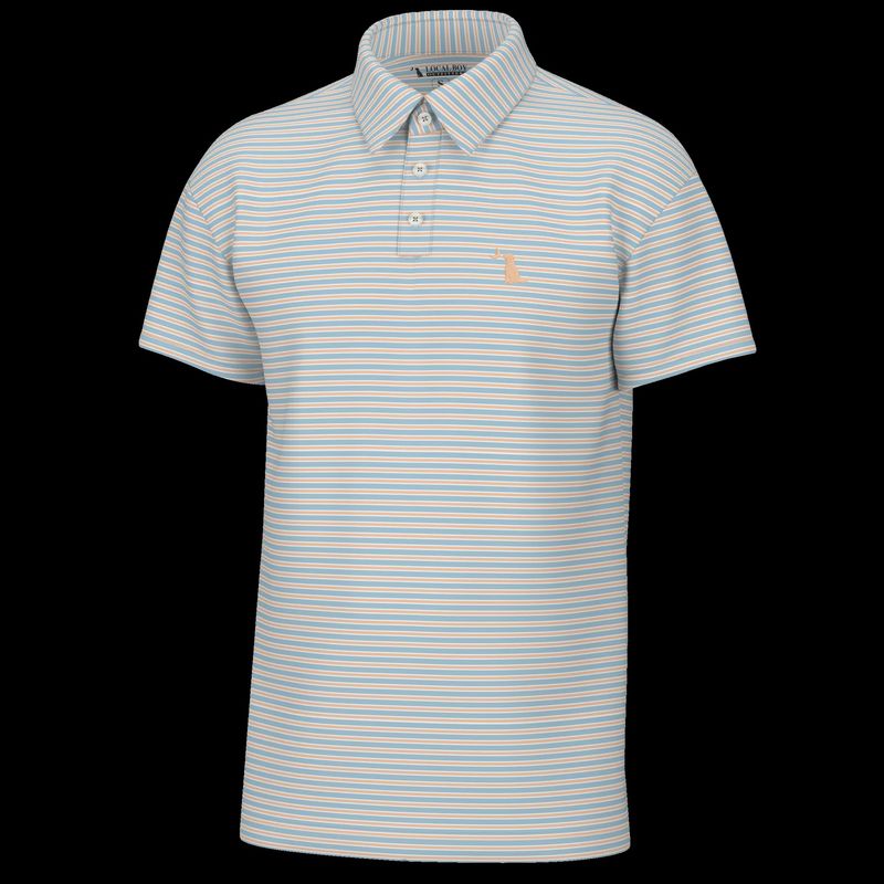 Local Boy Outfitters Blue/Orange/White Surfside Polo