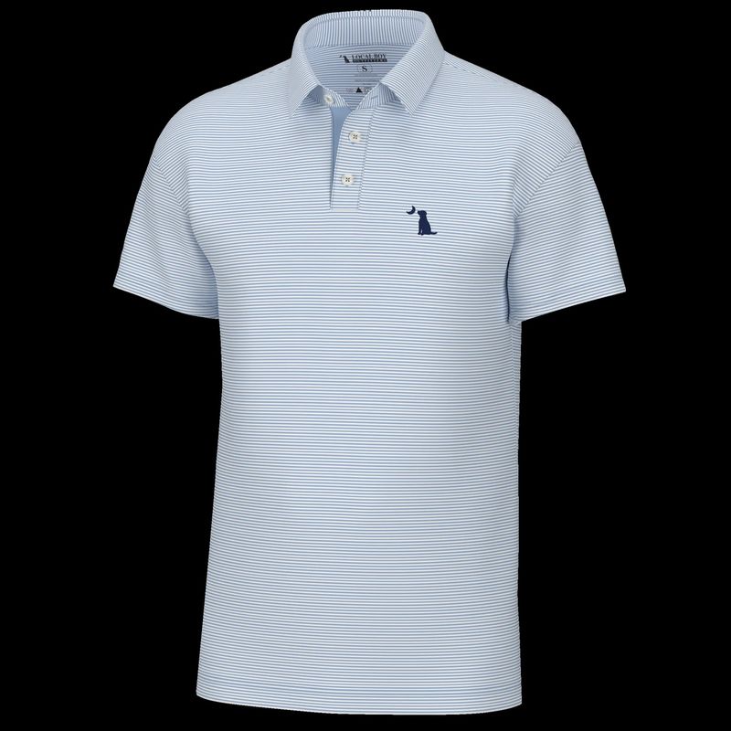 Local Boy Outfitters Violet Blue/White Youth Palms Polo