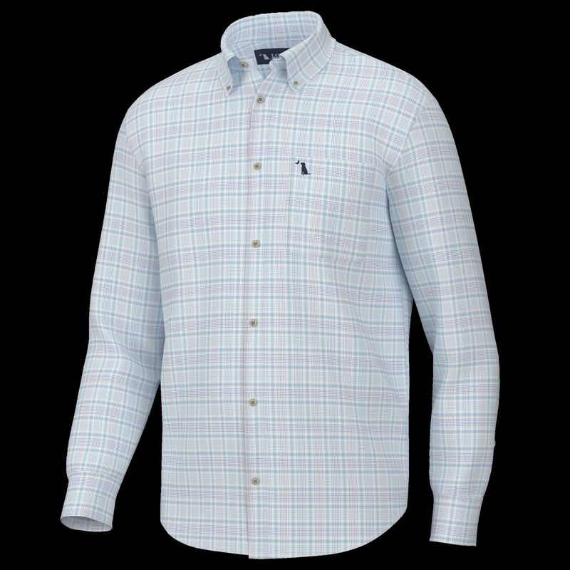 Local Boy Outfitters Stamps Dress Shirt - Light Blue/Violet/Lavender