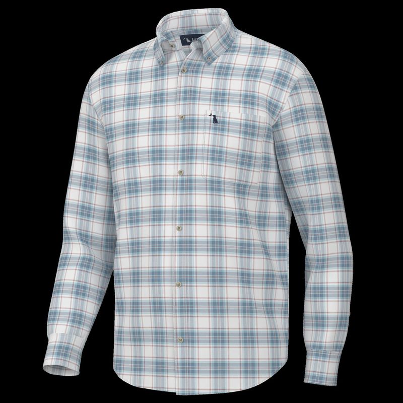 Local Boy Outfitters Miller Dress Shirt - Plum/Light Blue/Salmon