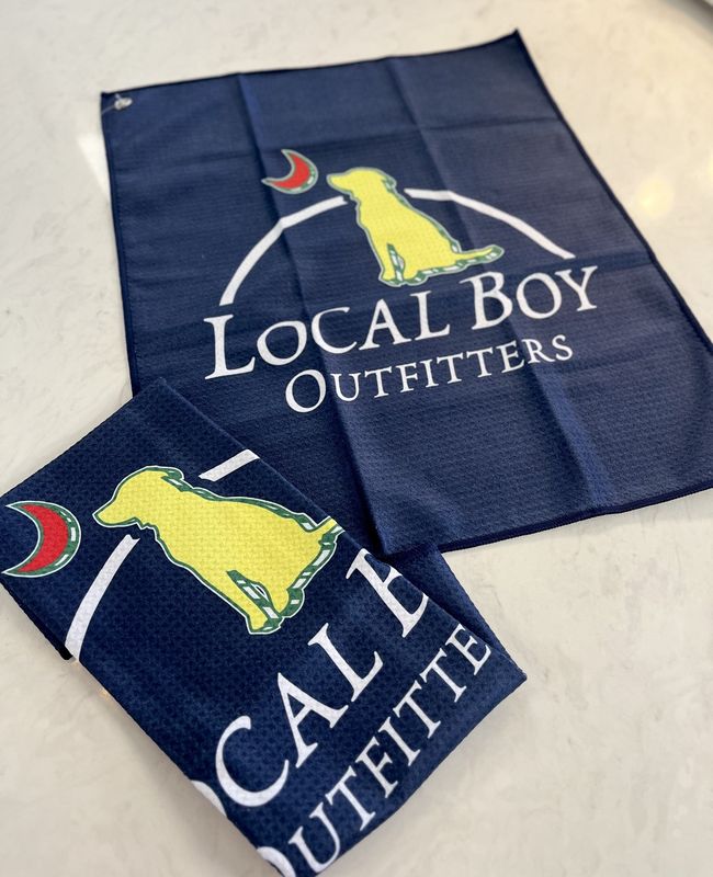 Local Boy Outfitters Fairway Golf Towel - Navy