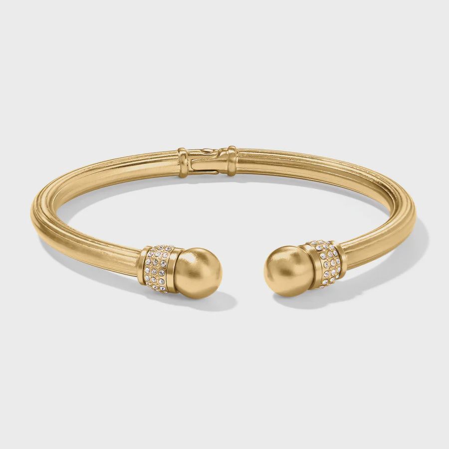 Brighton Meridian Open Hinged Bangle- Gold