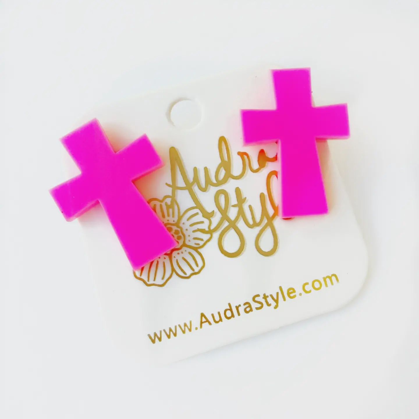 Audra Style Hot Pink Cross Stud