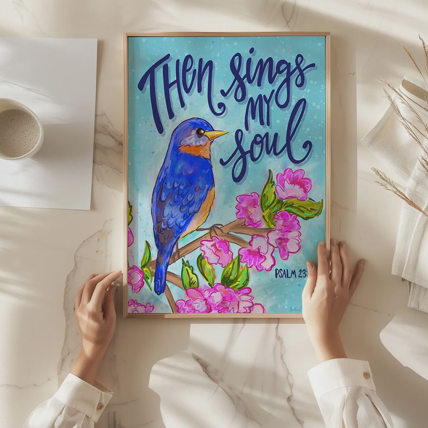 Audra Style Then Sings My Soul Colorful Paper Print - 8x10