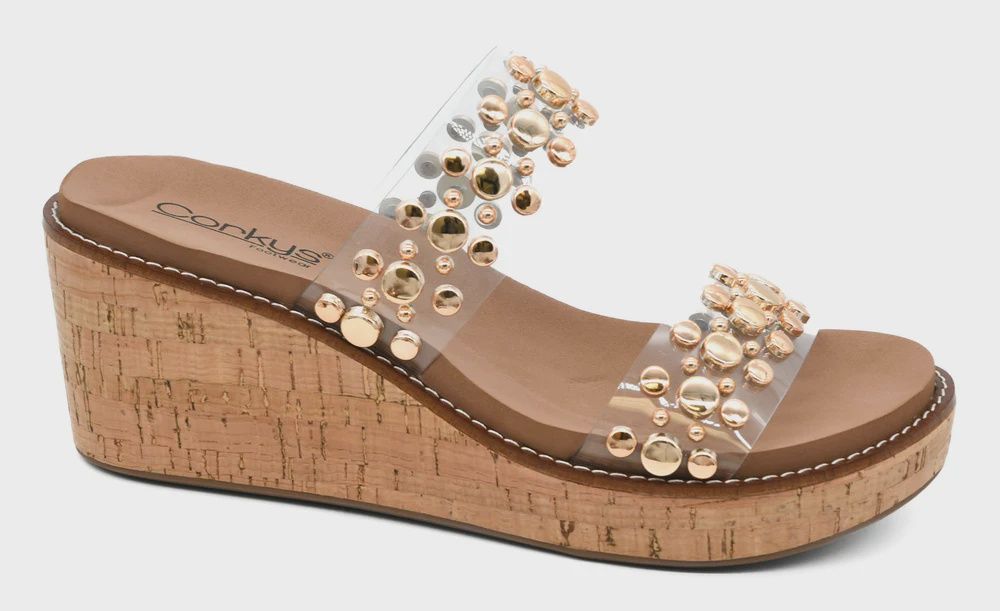 Corkys Clear Bad Habit Wedges
