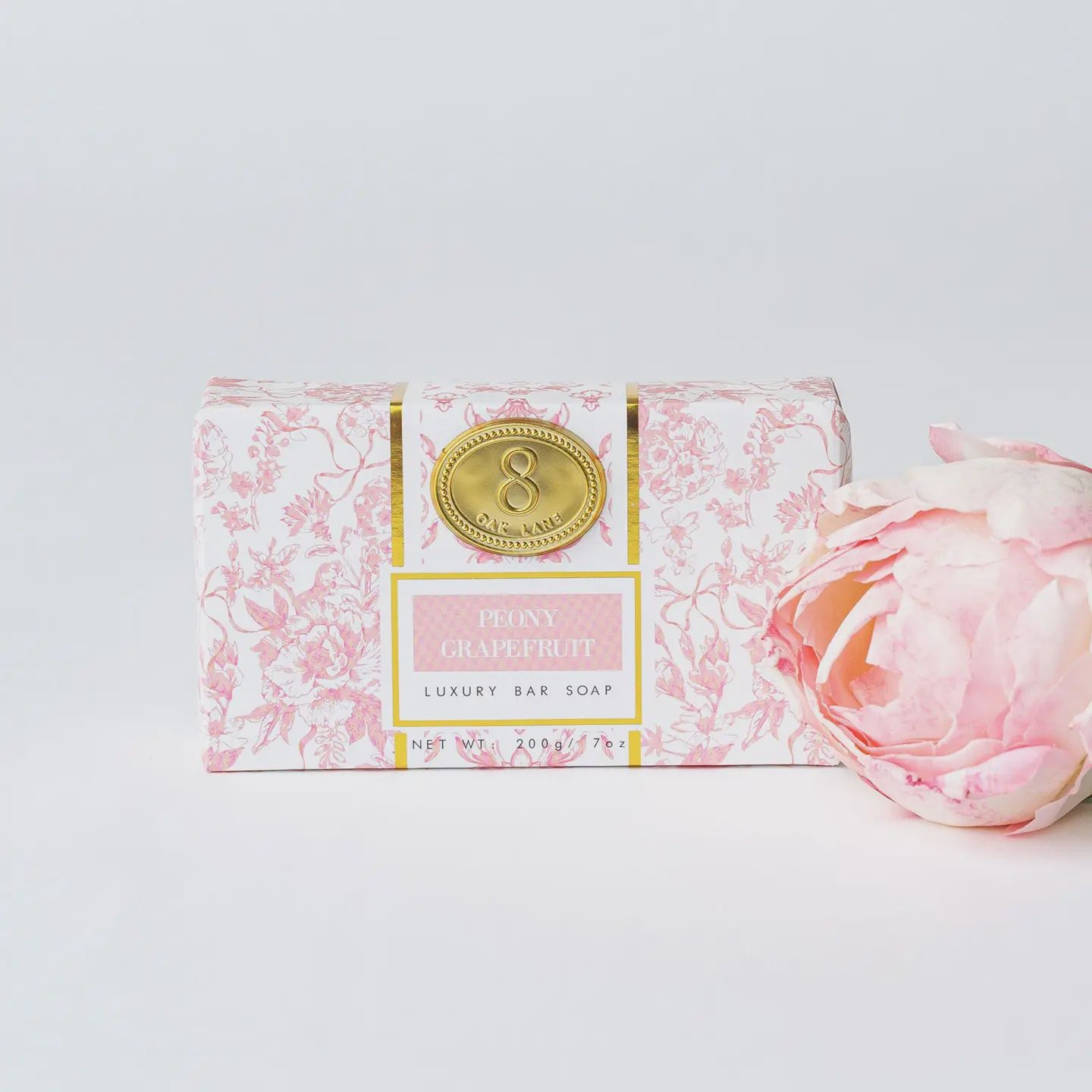 Oak Lane Peony Grapefruit Wrapped Bar Soap