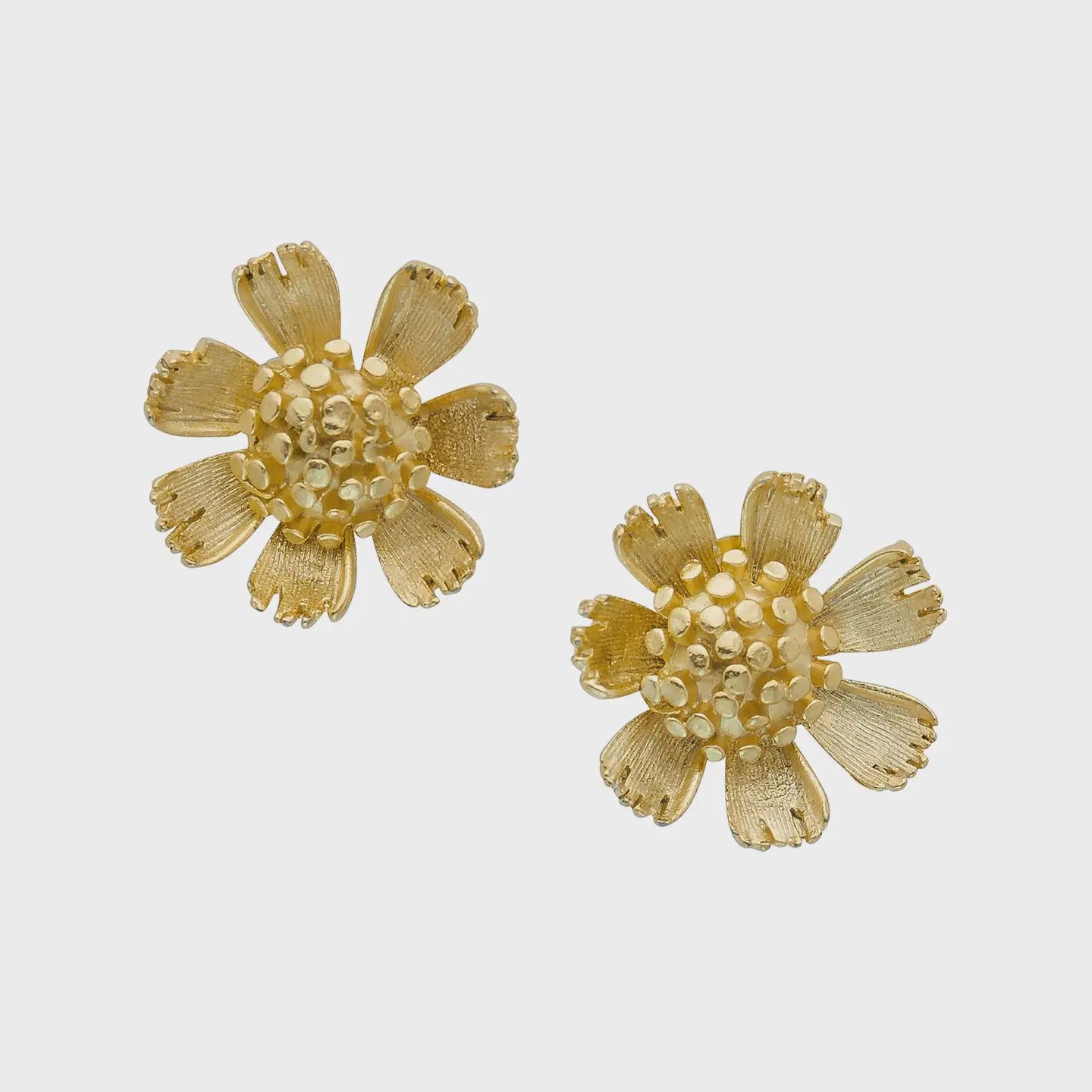 Susan Shaw Gold Buttercup Studs