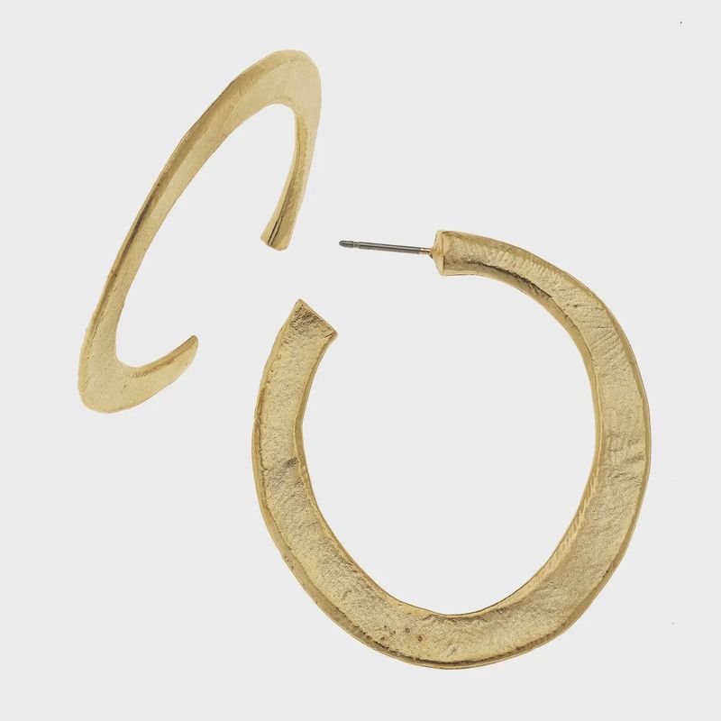 Susan Shaw Gold Hoop Earrings