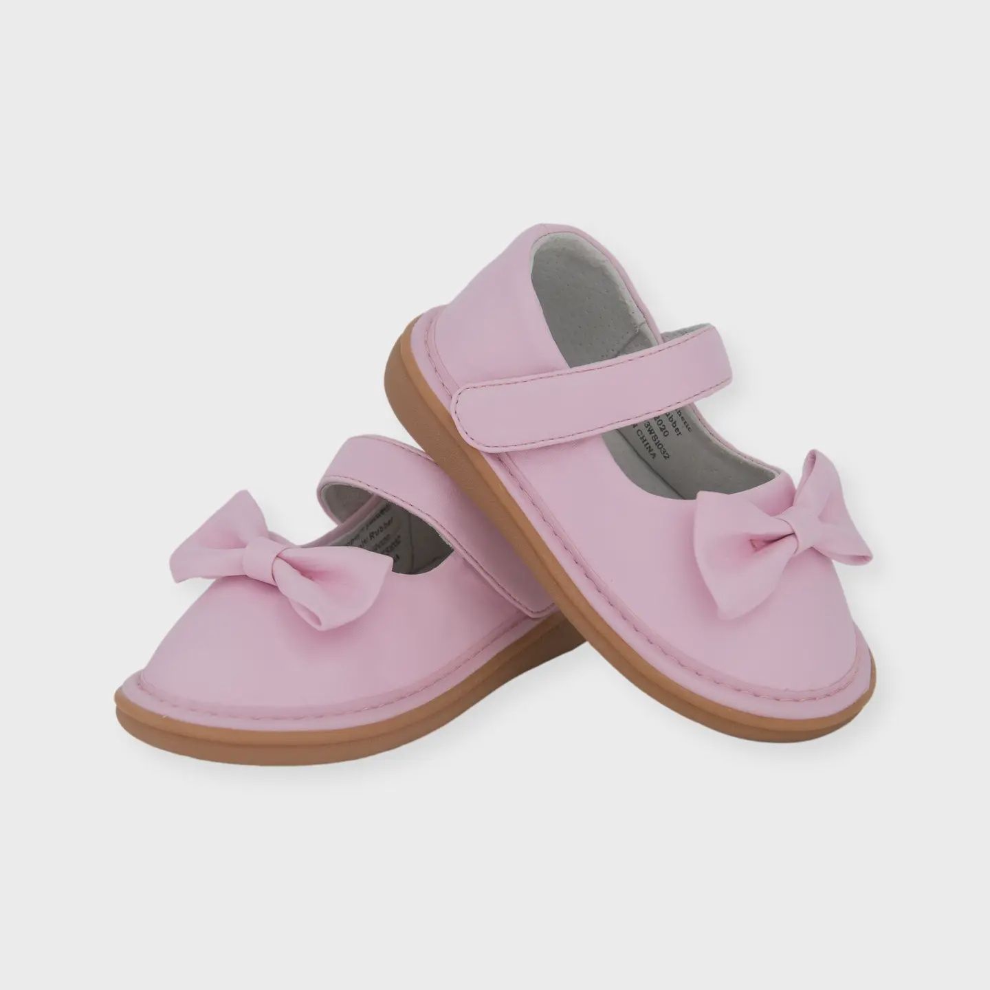 Wee Squeak Bow Pink Shoe