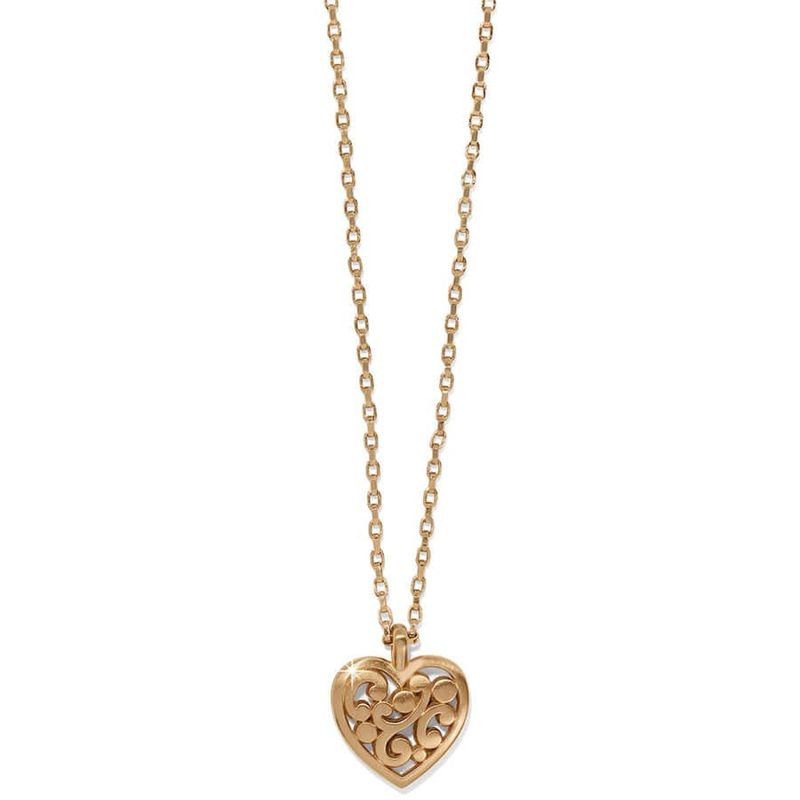 Brighton Contempo Heart Petite Necklace- Gold