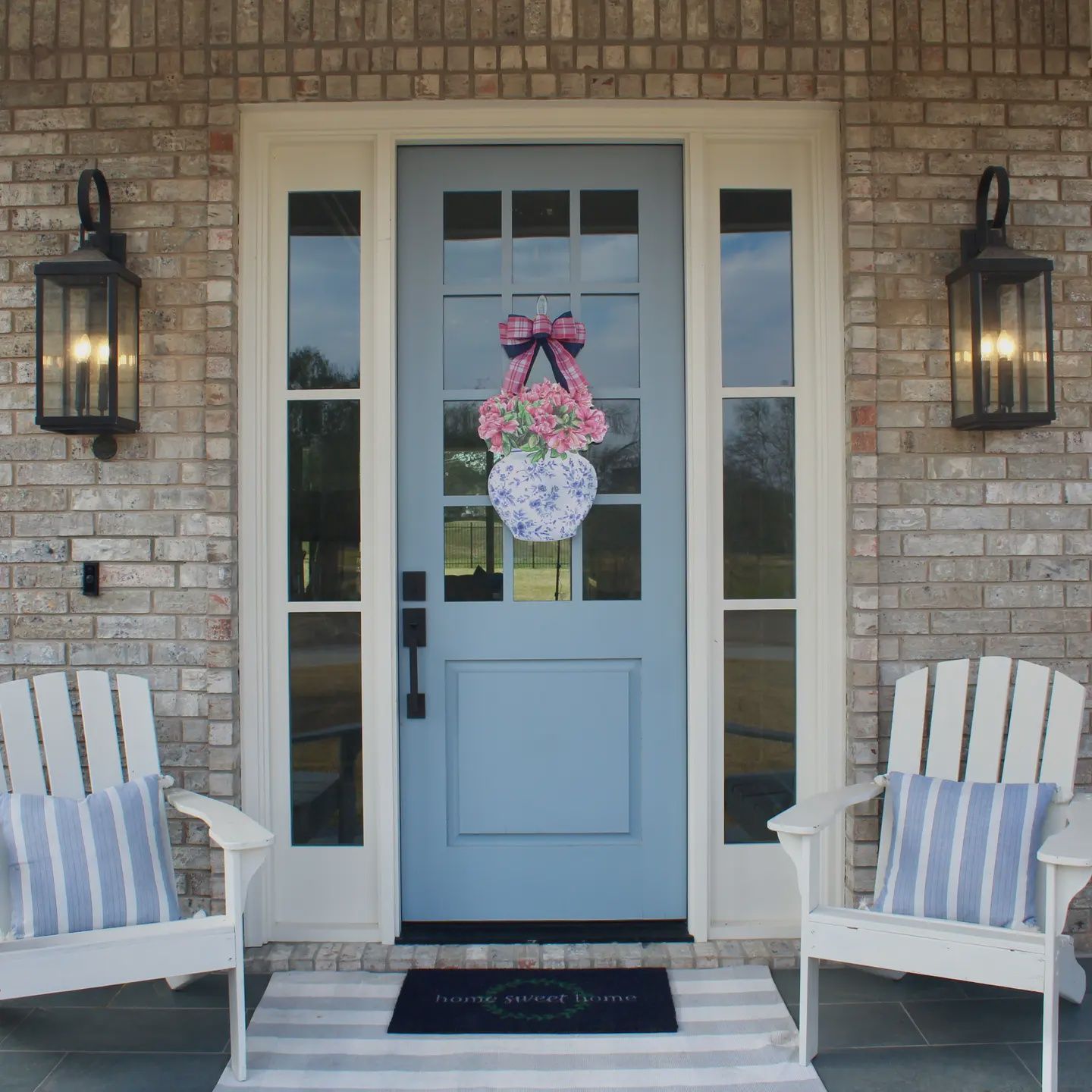 Front Porch Elegance Azaleas in Bloom- Door Hanger