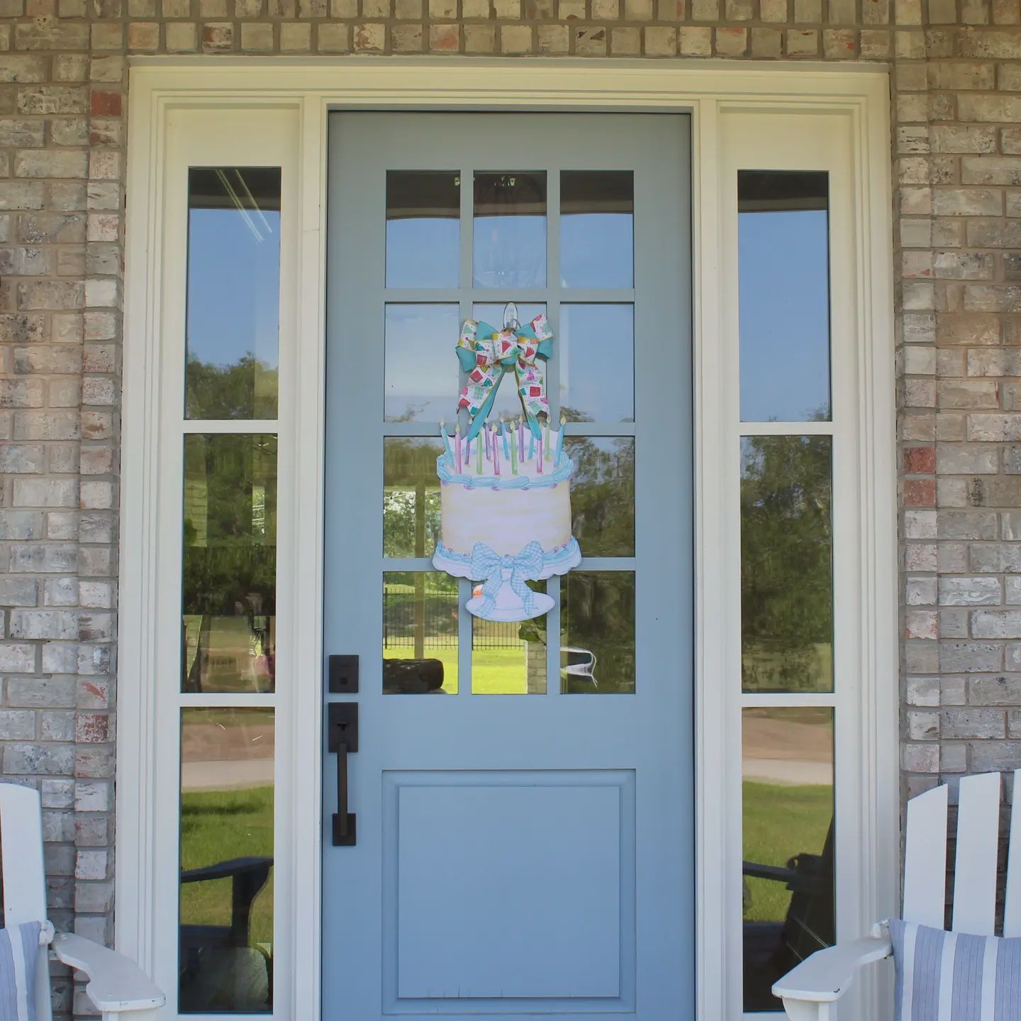 Front Porch Elegance Let&#39;s Eat Cake- Door Hanger