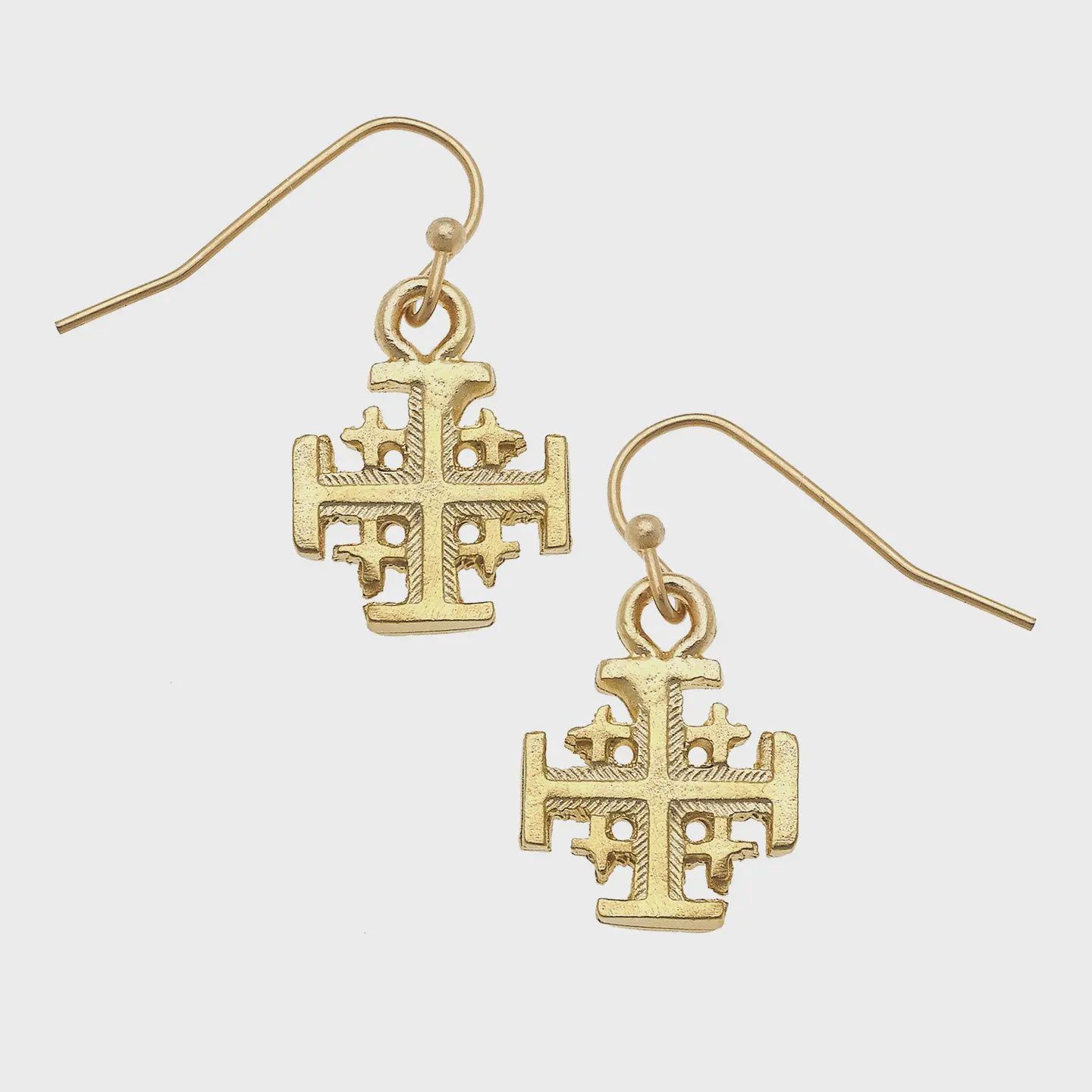 Susan Shaw Gold Multi Cross Wire Earrings