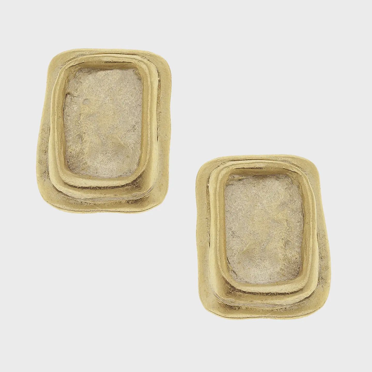Susan Shaw Gold Pierced Earrings