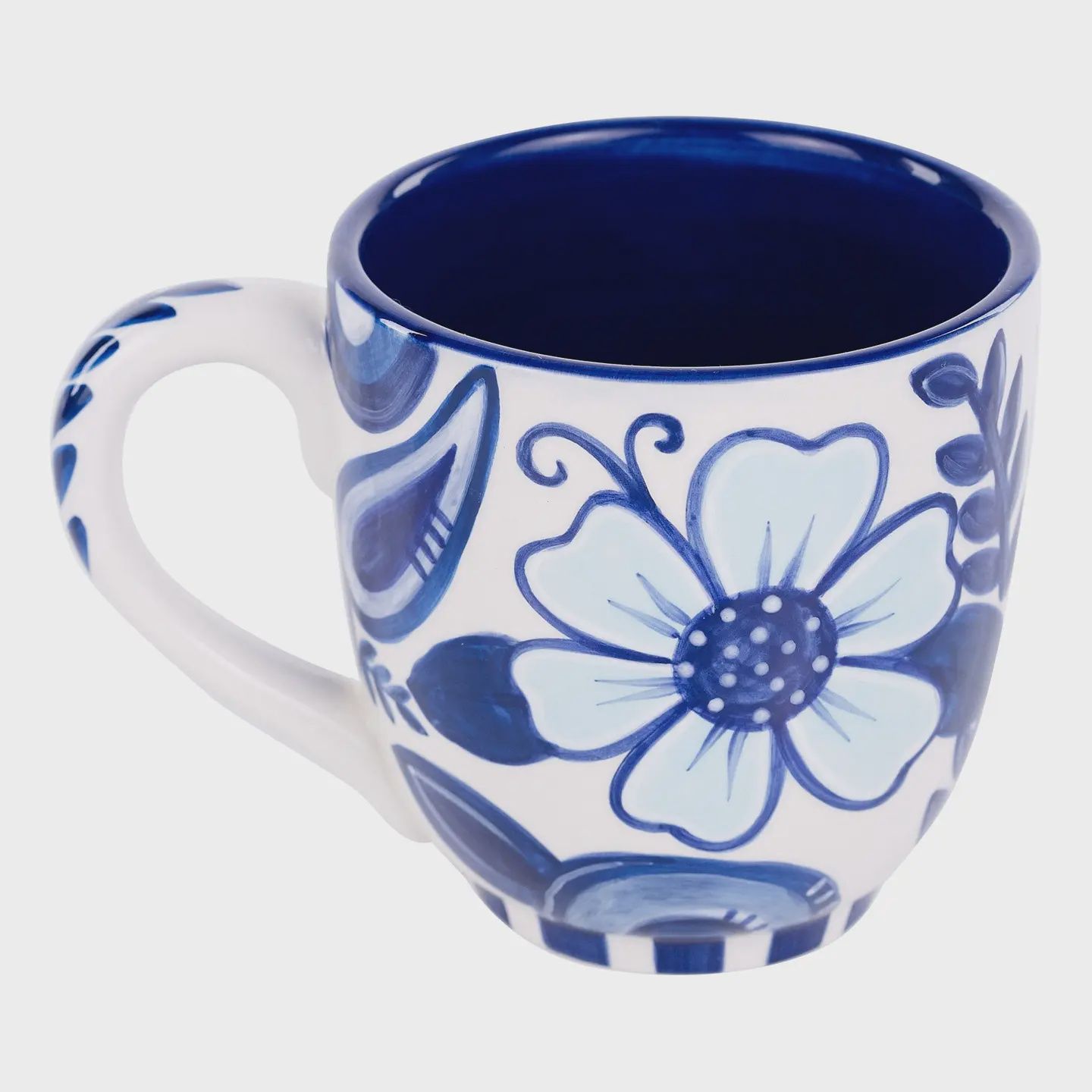 Glory Haus Blue &amp; White Flower Mug