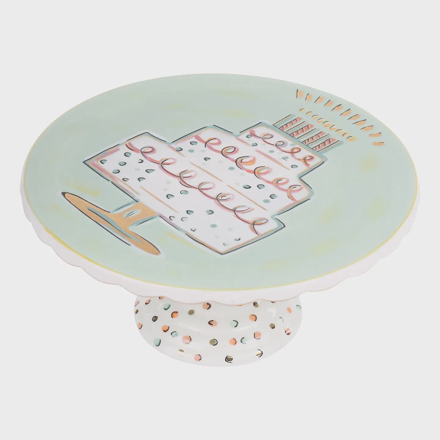 Glory Haus Candles and Confetti Cake Stand