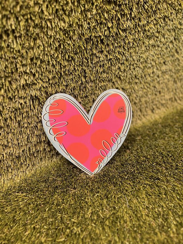 DK Designs Teal Heart Mini Attachment