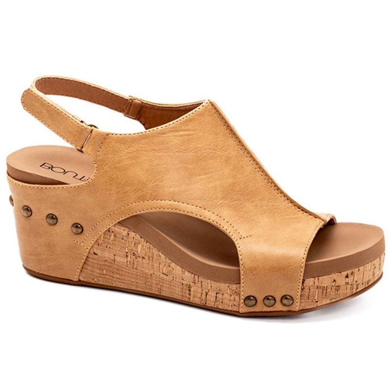 Corkys Caramel Smooth Carley Wedge