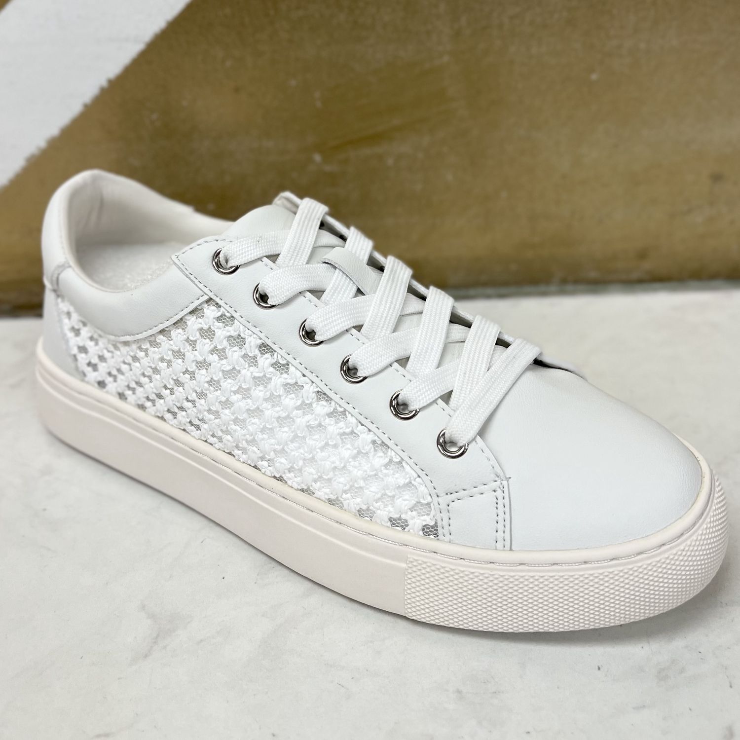 HeyGirl by Corkys Keep Scrolling Tennis Shoe White