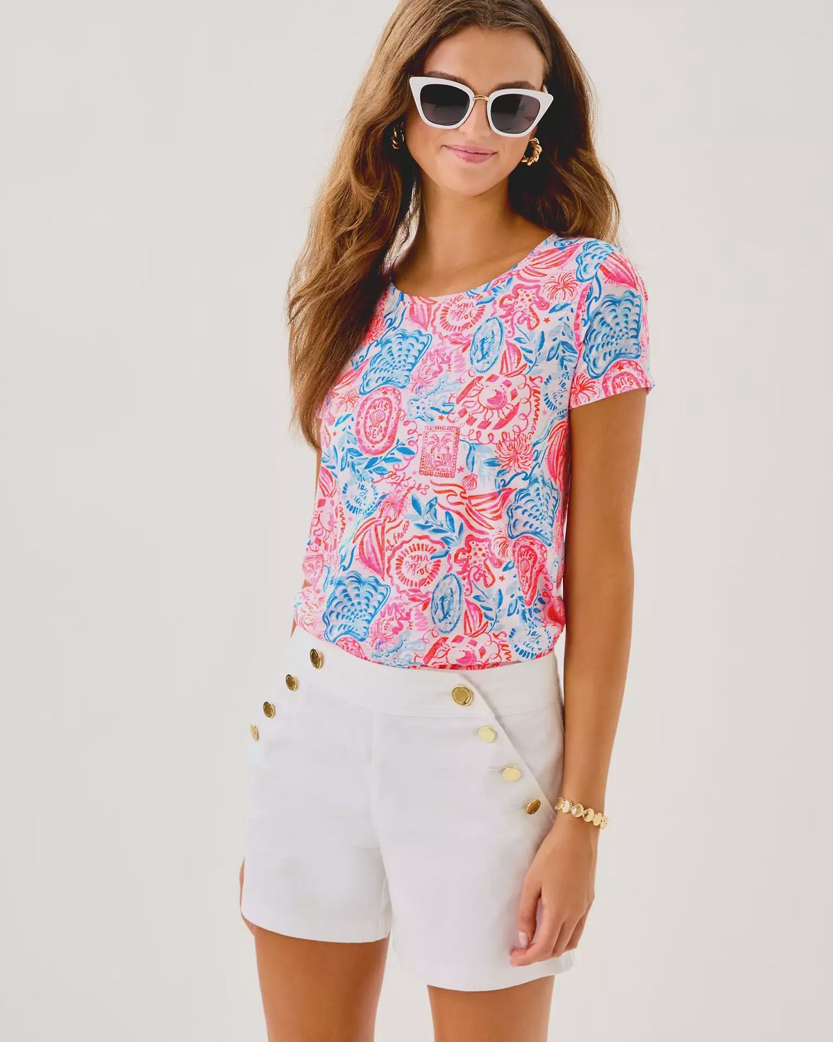 Lilly Pulitzer Resort White 5&quot; Eliska Stretch Short