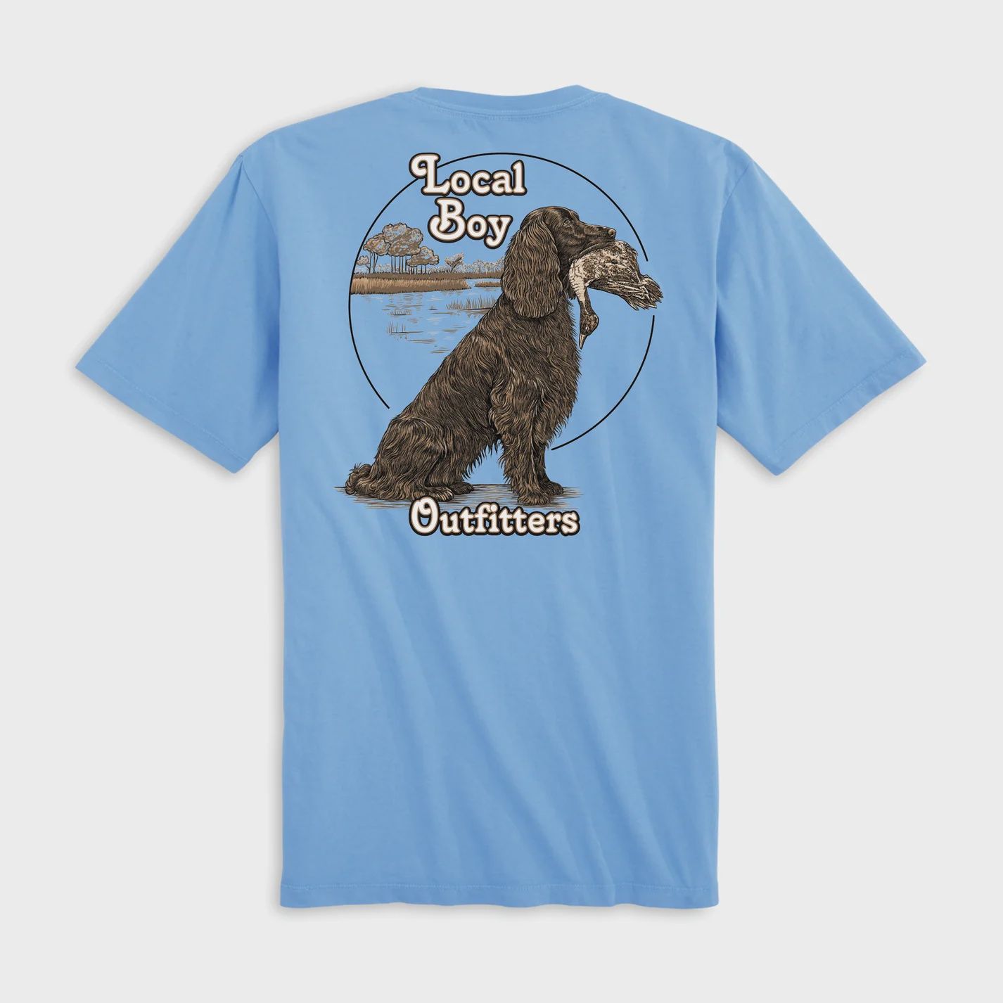 Local Boy Outfitters Youth Local Boykin T-Shirt- Washed Denim