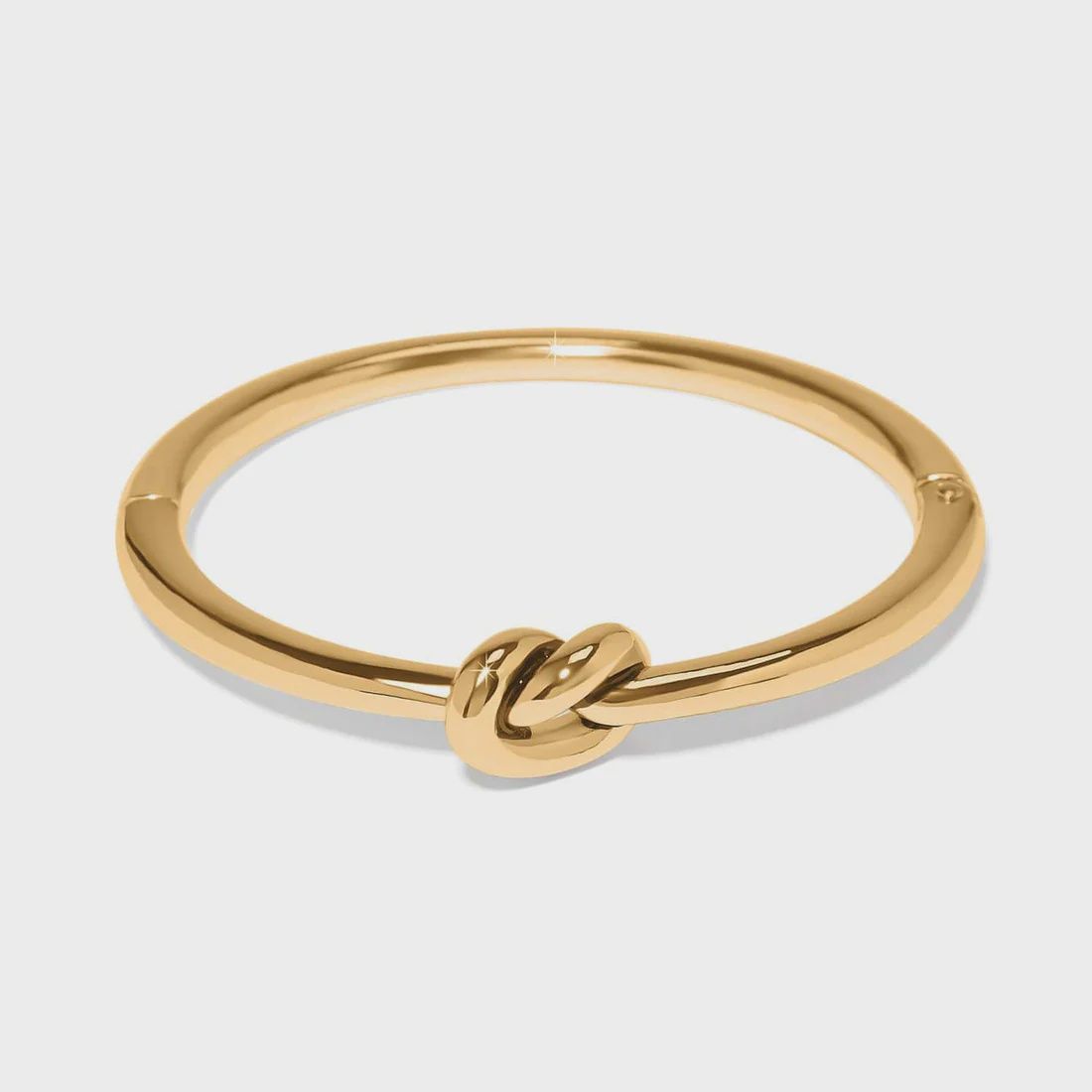 Brighton Gold Interlok Single Knot Hinged Bangle