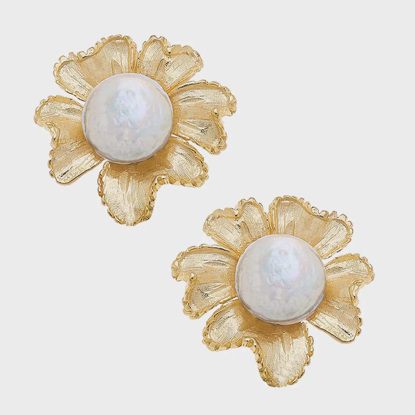 Susan Shaw Marigold Pearl Studs