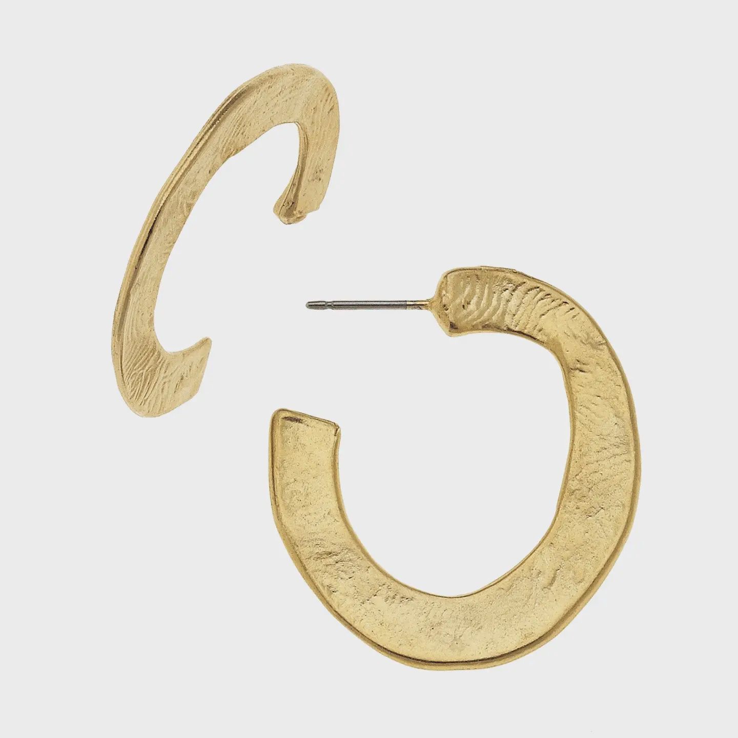 Susan Shaw Small Gold Hoop Earrings