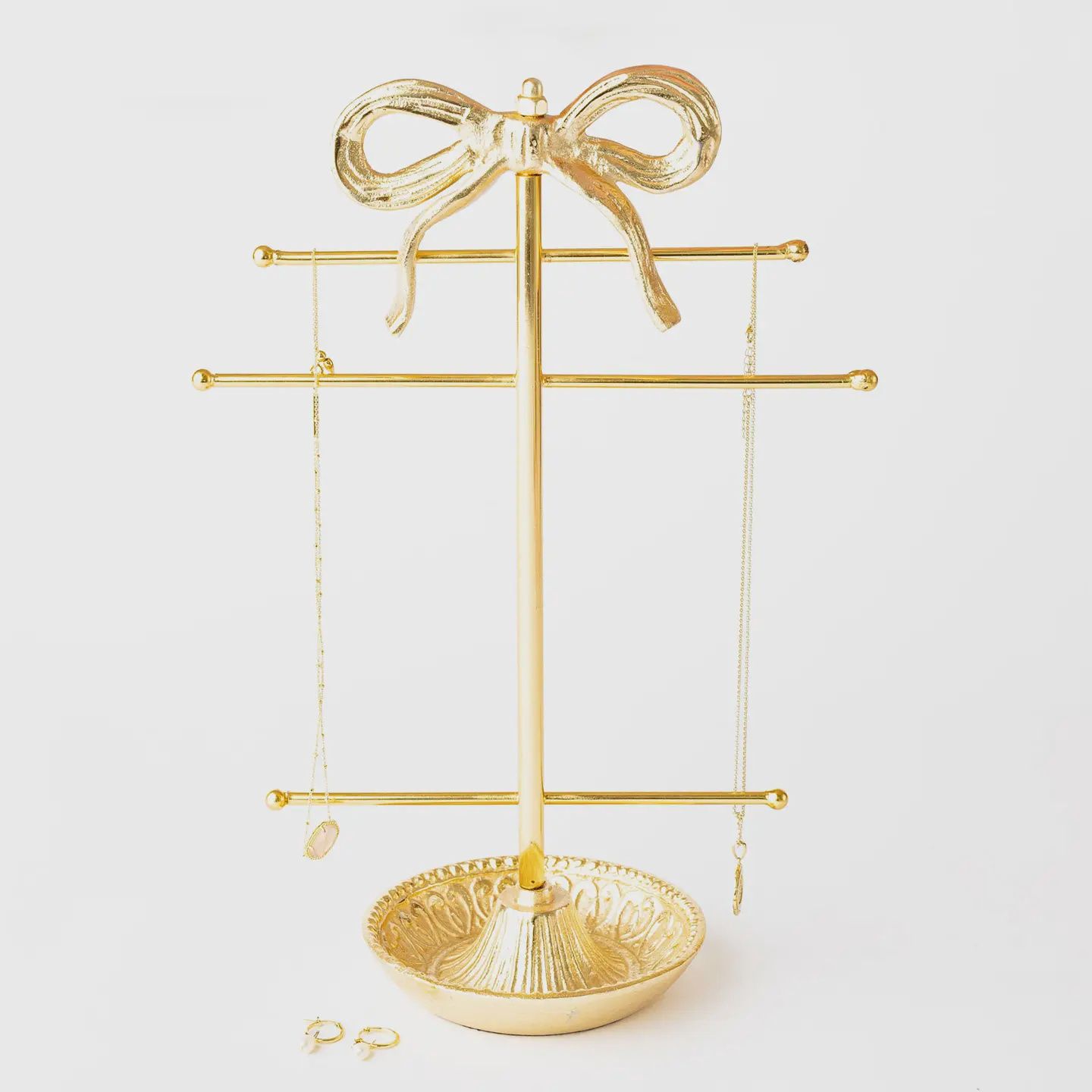 Oak Lane Gold Bow Jewelry Holder