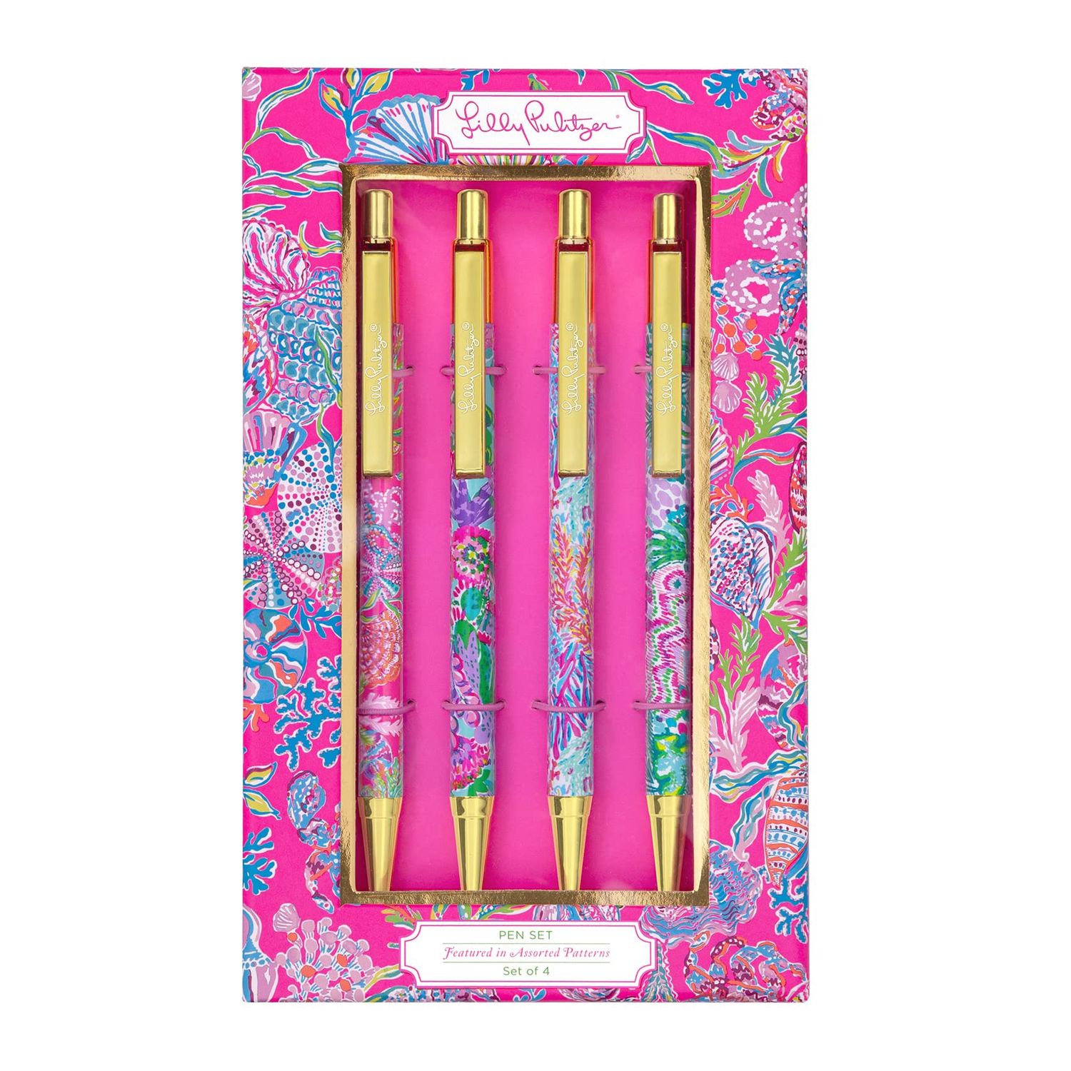 Lilly Pulitzer Assorted  Set of 4 Pens