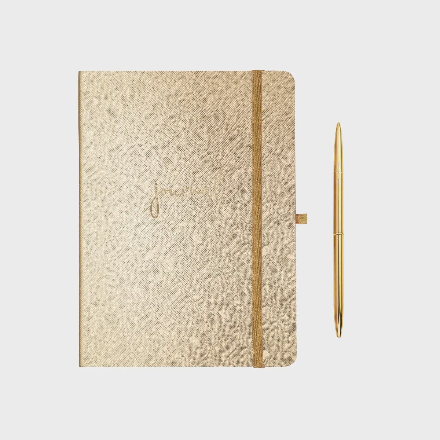 Lilly Pulitzer Journal with Pen- Gold